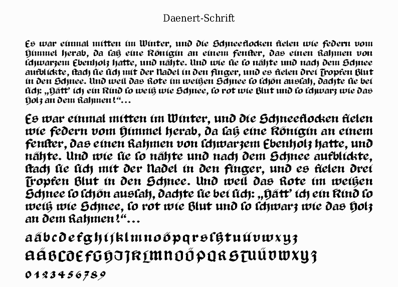 Daenert-Schrift