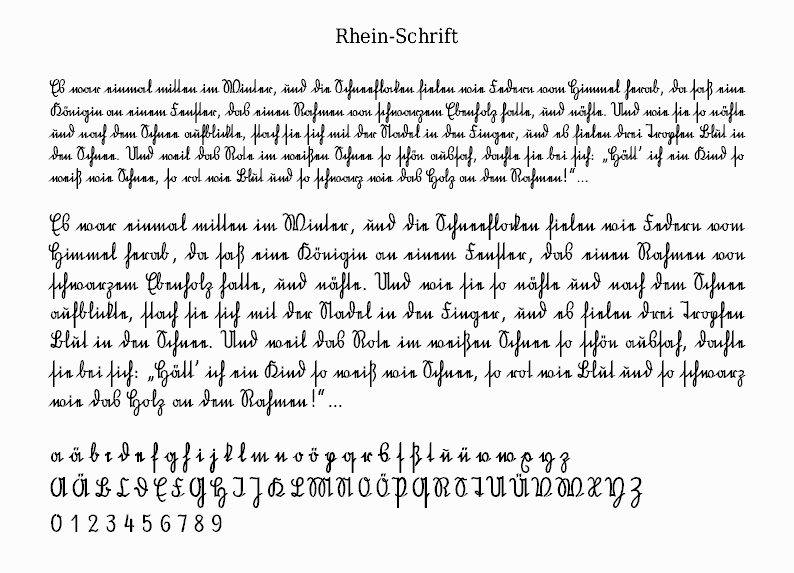 Rhein-Schrift