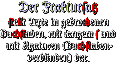 Der Fraktursatz